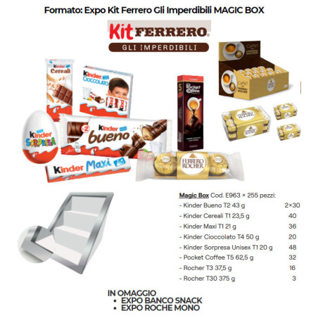 Expo Kit Ferrero Gli Imperdibili Magic Box 255pz