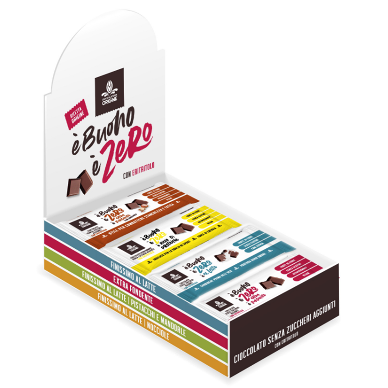 Cioccolateria Origine Expo Barrette con Eritritolo 25gr x 24pz
