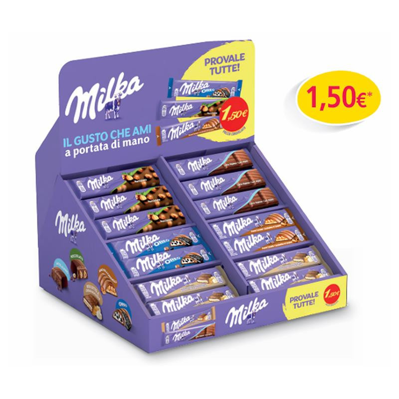 Milka Vassoio Expo Barrette x 111pz