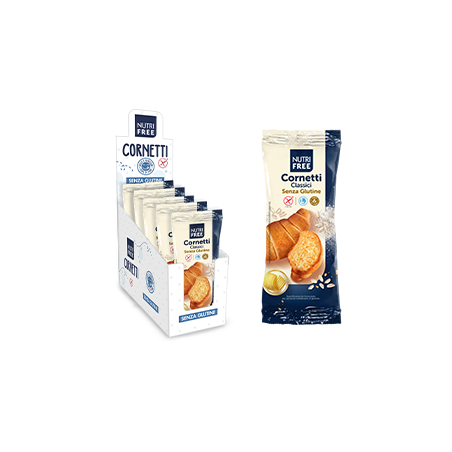 Cornetti Classici Senza Glutine e Lattosio 60gr x 5pz Nutri Free