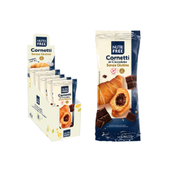 Cornetti al Cioccolato Senza Glutine e Lattosio 60gr x 5pz Nutri Free