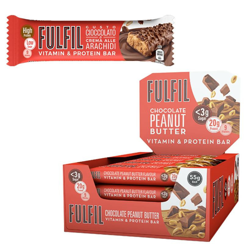 Fulfil Barretta Proteica Cioc. e Arachidi 55gr x 15pz Ferrero