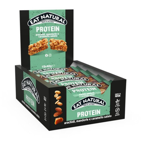 Eat Natural Protein Arachidi e Mandorle S. Glutine 40gr x 12pz Ferrero