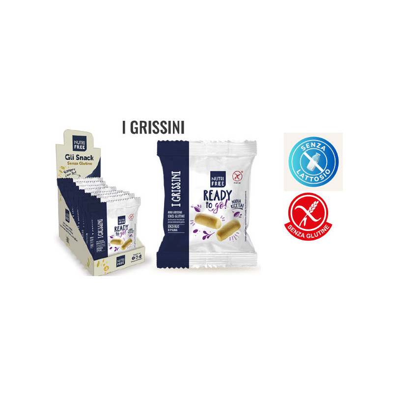 Mini Grissini Senza Glutine e Lattosio Nutri Free da 30gr x 8pz