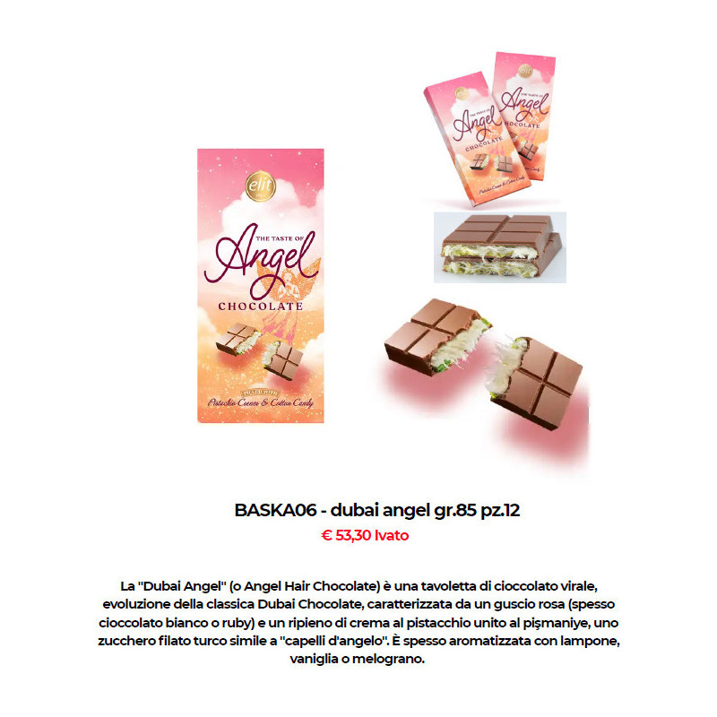 Dubai Choco Angel da 85gr x 12pz