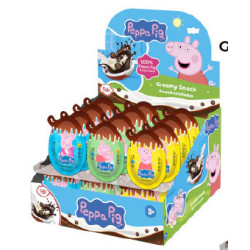 Uovo Peppa Pig con cucchiaio e sorpresa da 17gr x 24pz