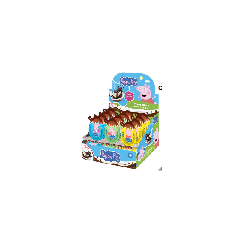 Uovo Peppa Pig con cucchiaio e sorpresa da 17gr x 24pz