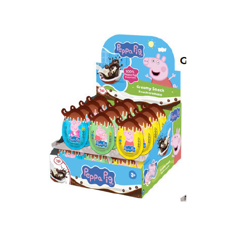 Uovo Peppa Pig con cucchiaio e sorpresa da 17gr x 24pz