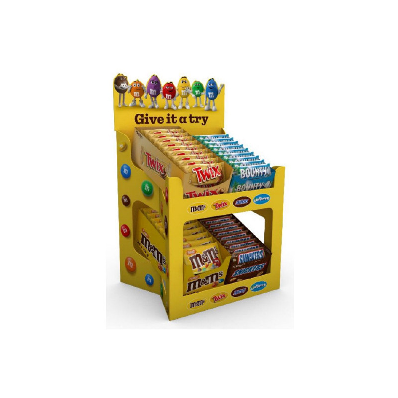 Expo Tourist Mars Twix M&m's Bounty x 96pz