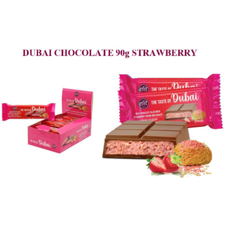 Tavoletta Dubai Fragola da 90gr x 12pz