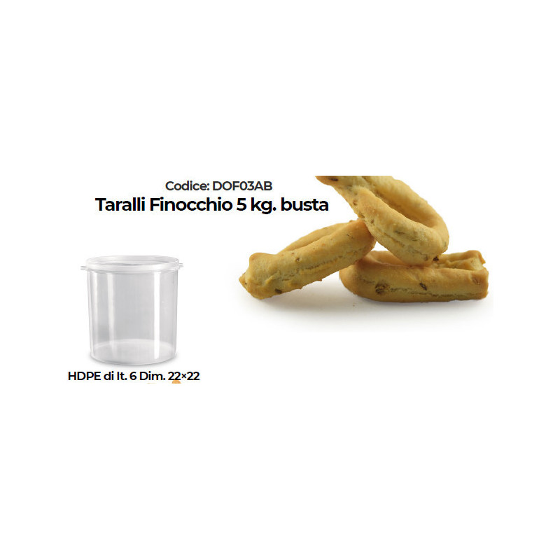 Taralli Finocchio Busta da 5kg + OMAGGIO