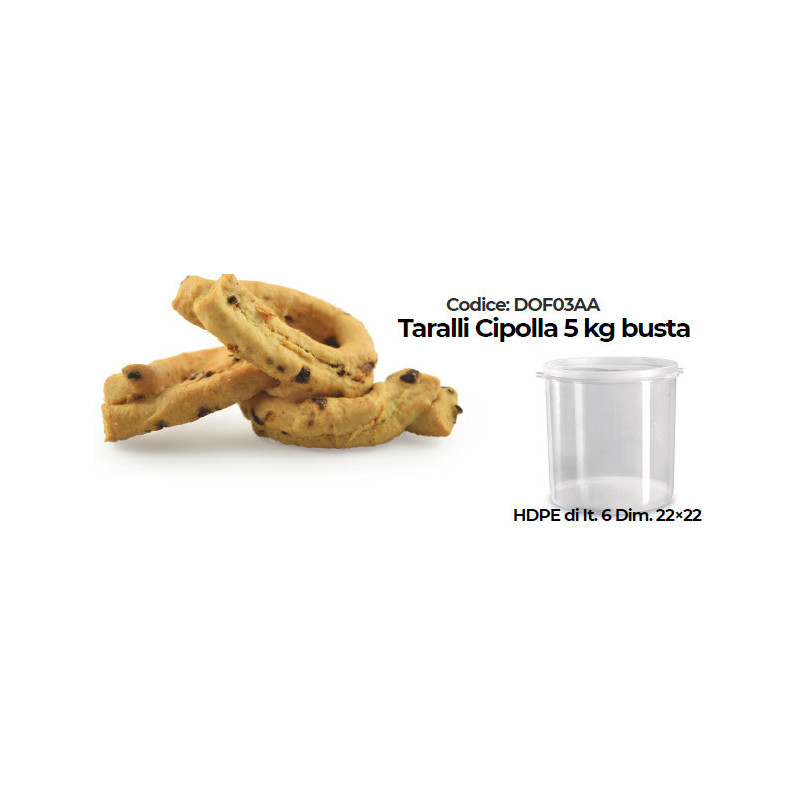 Taralli alla Cipolla Busta da 5kg + OMAGGIO