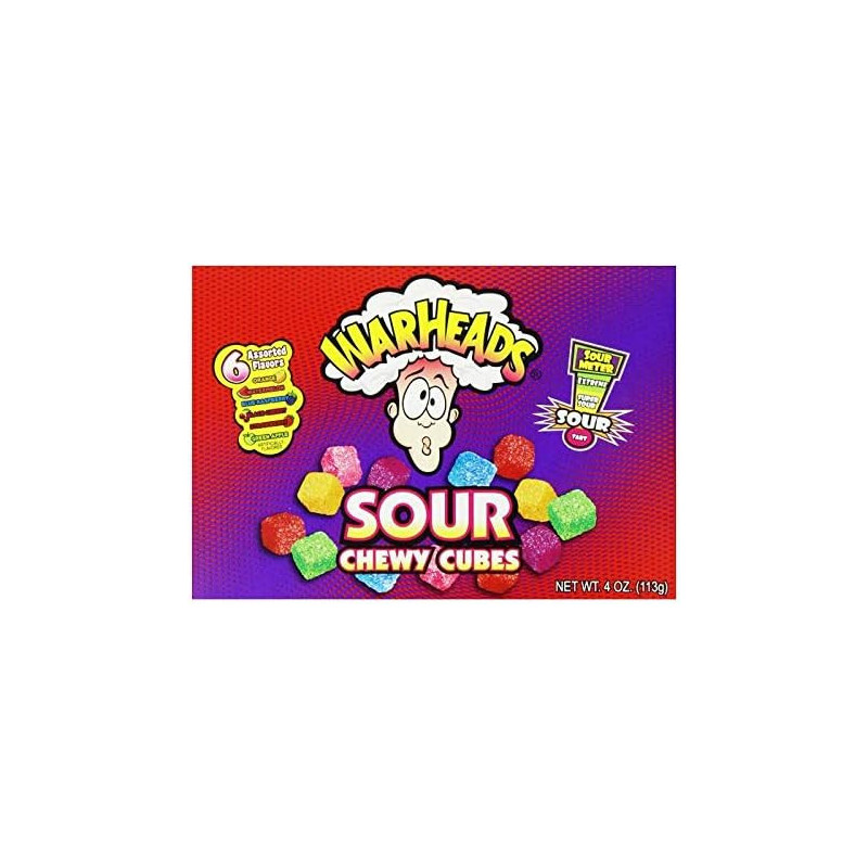 Warheads Cubes Caramelle Acide 113gr x 12pz