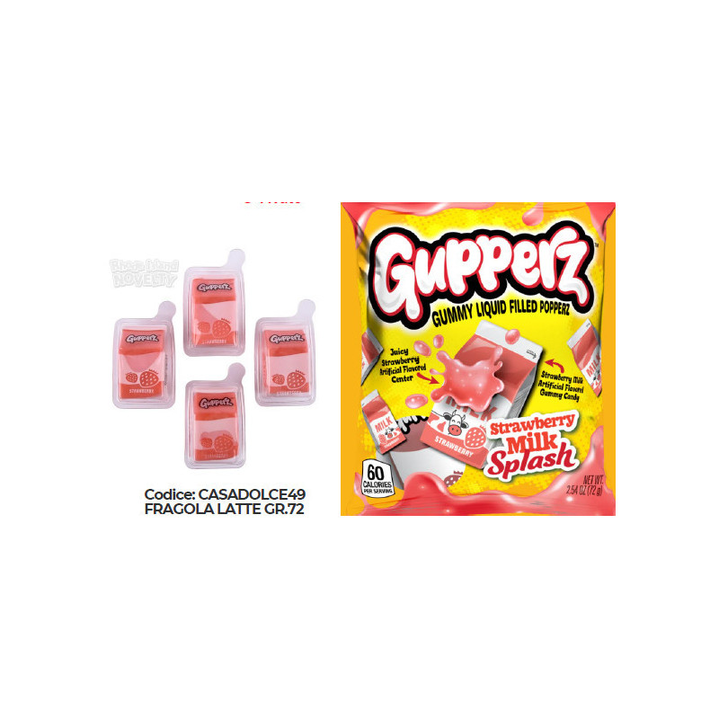 Gupperz Gummy Liquid Fragola e Latte 72gr