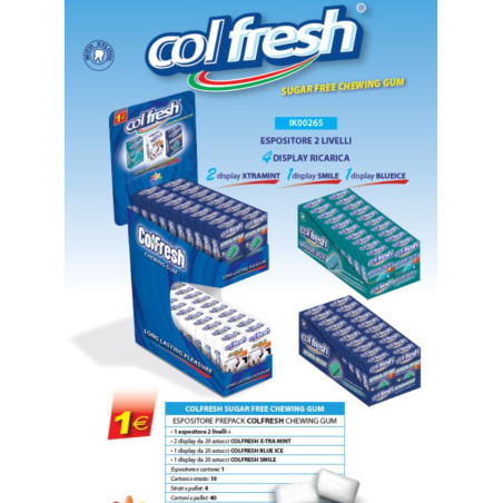 Espositore Astuccio ColFresh Gum x 80pz