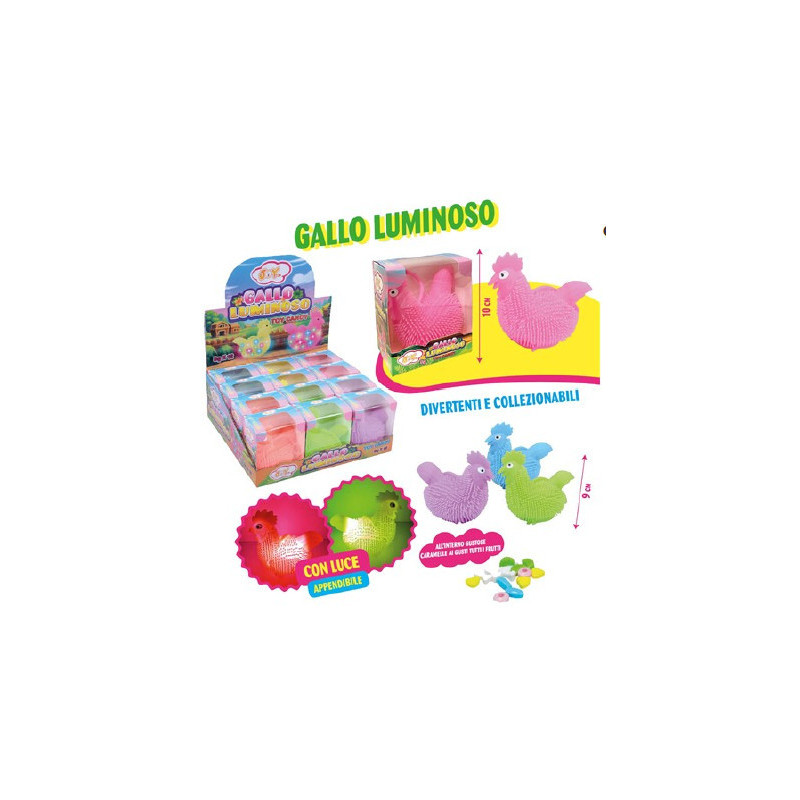 Gallo Luminoso con Caramelle x 12pz