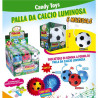 Palla Calcio Luminosa + Candy 3gr x 18pz
