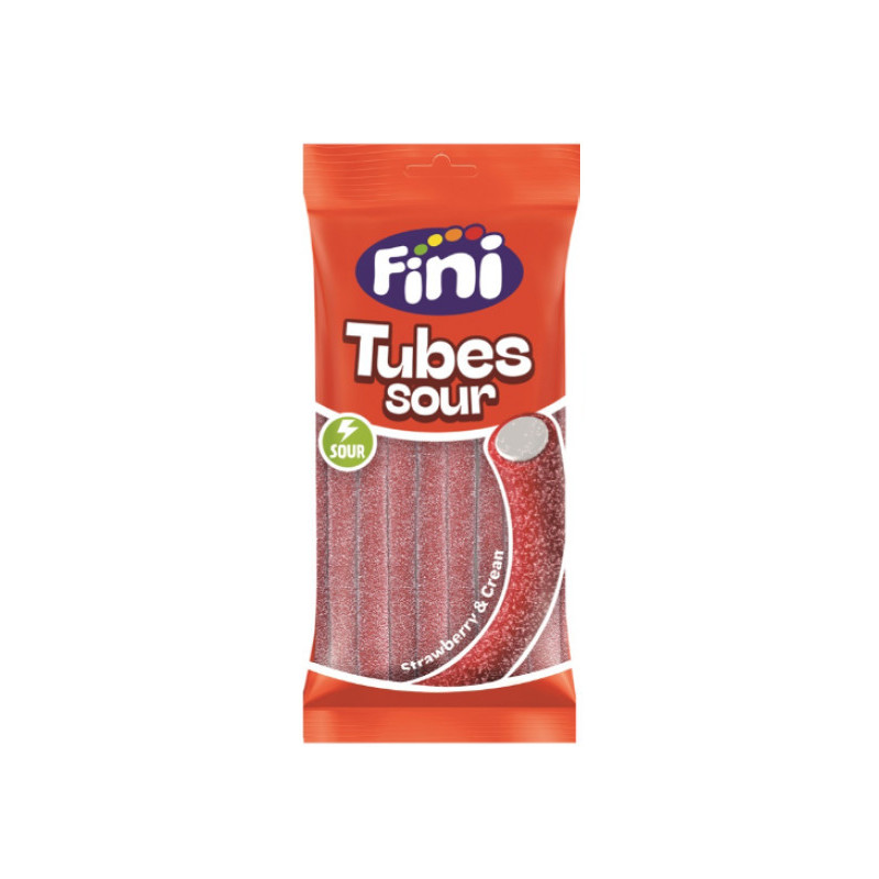 Fini Tubes Sour Fragola e Crema Ricarica da 90gr x 12pz
