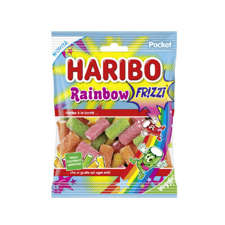 Haribo Rainbow Frizzi 100gr x 30pz