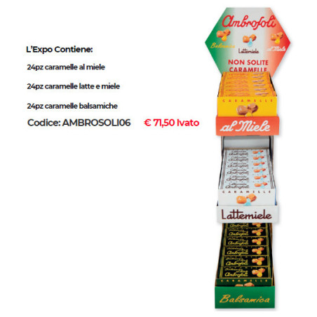 Expo Ambrosoli Caramelle Assortite x 72pz