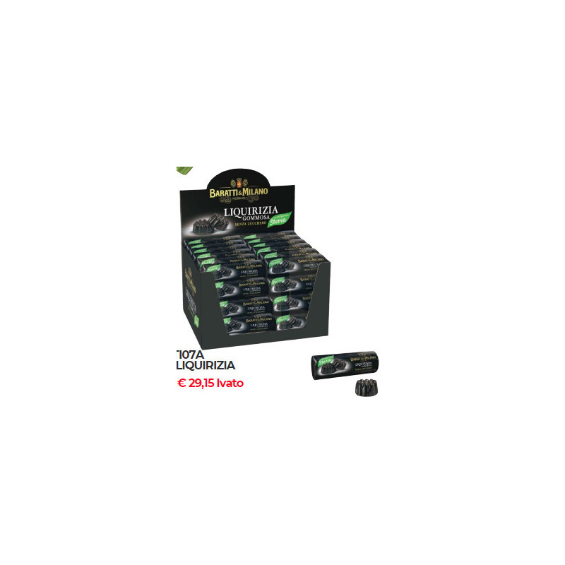 Gommosa alla Liquirizia s.z. Baratti & Milano stick da 19gr x 48pz