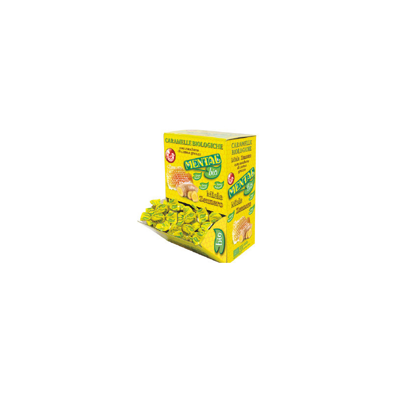 Mental Caramelle Biologiche Zenzero e Miele gr.750