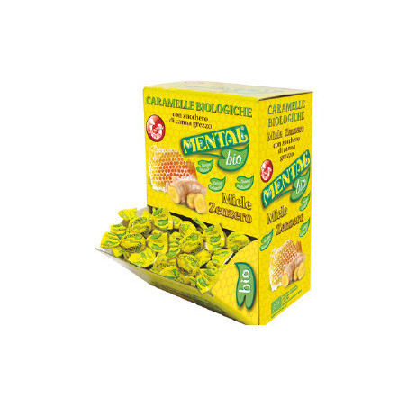 Mental Caramelle Biologiche Zenzero e Miele gr.750