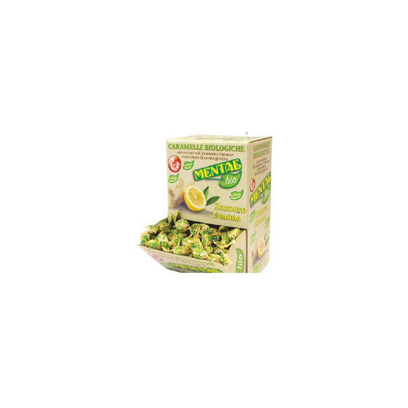 Mental Caramelle Biologiche Zenzero e Limone gr.750