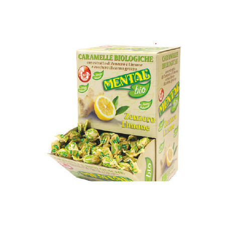 Mental Caramelle Biologiche Zenzero e Limone gr.750
