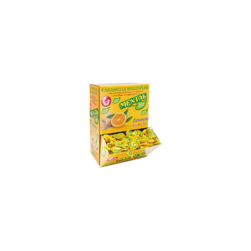 Mental Caramelle Biologiche Zenzero e Arancia gr.750