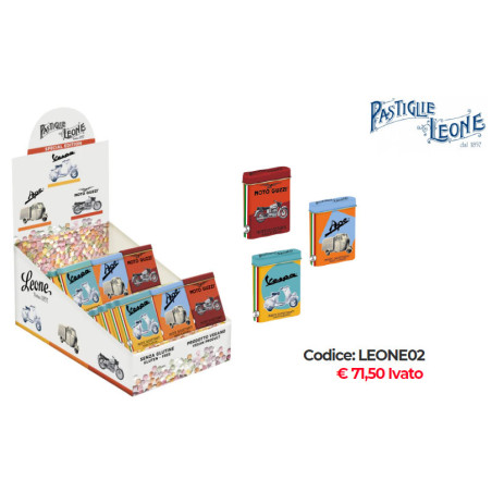 Expo Pastiglie Leone Piaggio Vespa Guzzi Special Edition 15gr x 36pz