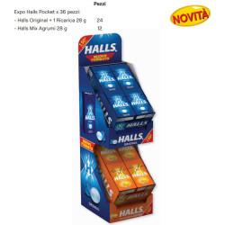 Expo Astuccio Halls Candy x 36pz