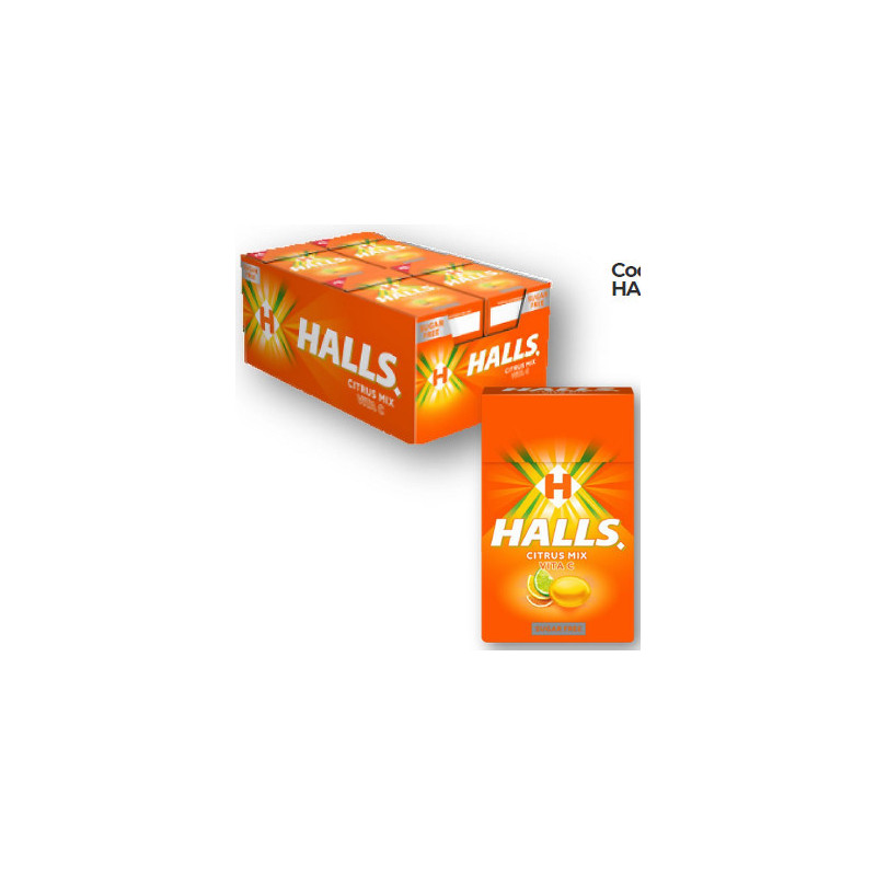 Halls Astuccio Citrus x 12pz