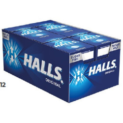 Halls Astuccio Original s.z. x 12pz