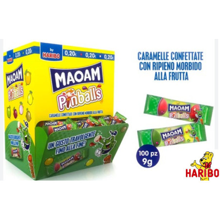 Haribo MAOAM Pinballs da 9gr x 100pz