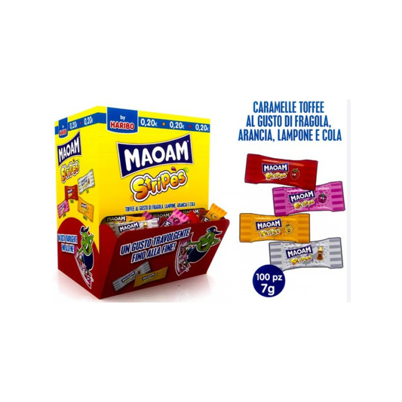 Haribo MAOAM Stripes da 7gr x 100pz