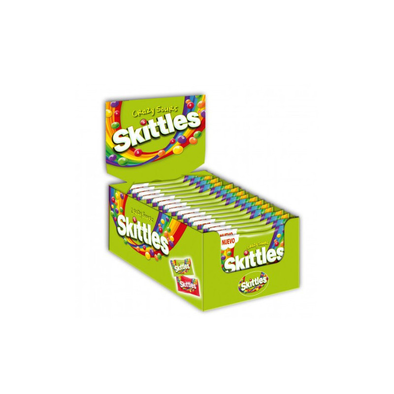 Skittles Crazy Sours Expo 38gr x 14pz
