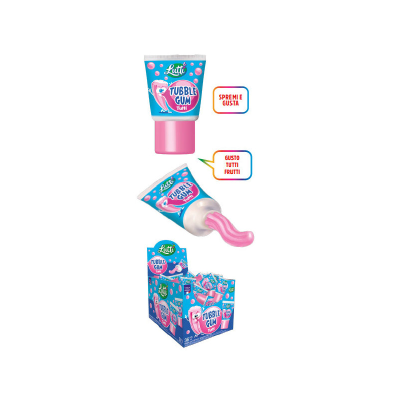 Tubetto Gum 35gr x 36pz Lutti