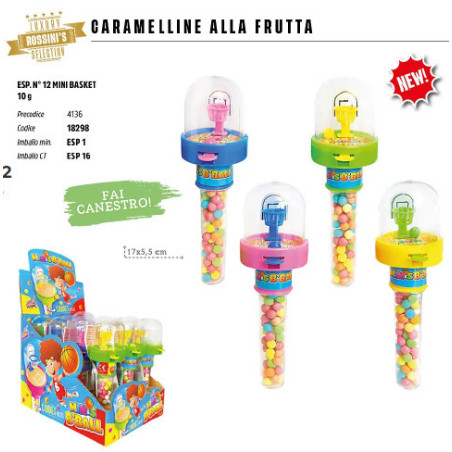 Mini Basket Candy con caramelle x 12pz