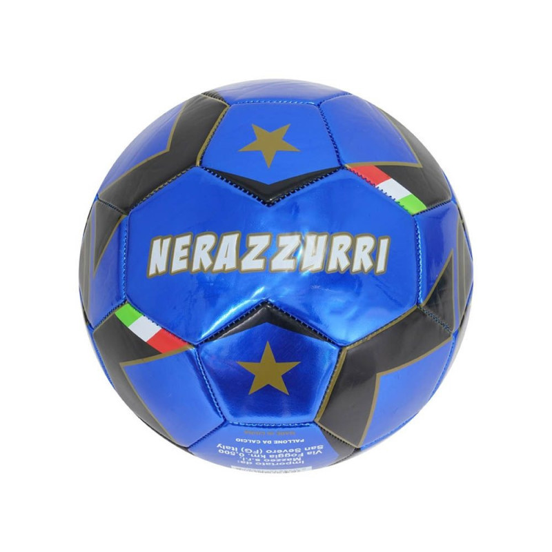 Pallone da Calcio misura 5 Nero/Azzurro