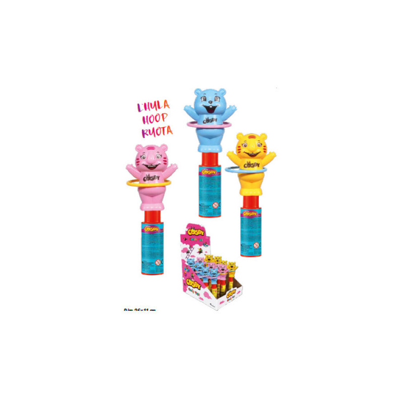 Animaletti Hula Hoop con caramelle x 12pz