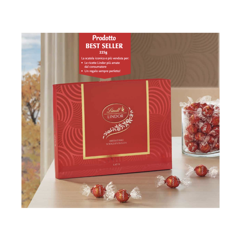 Lindor Scatola Latte 225gr