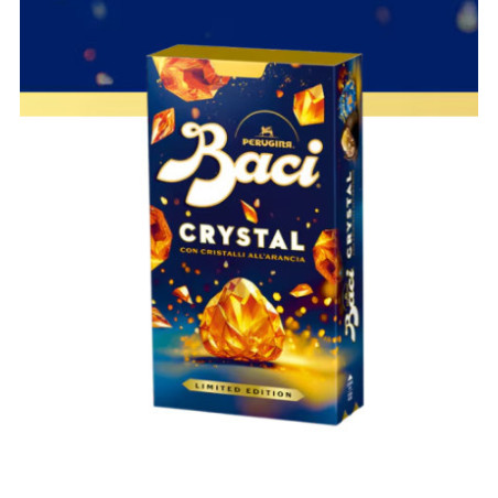 Baci Perugina Scatola Bijoux Crystal al Fondente e Arancia 200gr