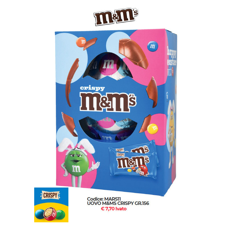Uovo M&MS CRISPY da 156gr.
