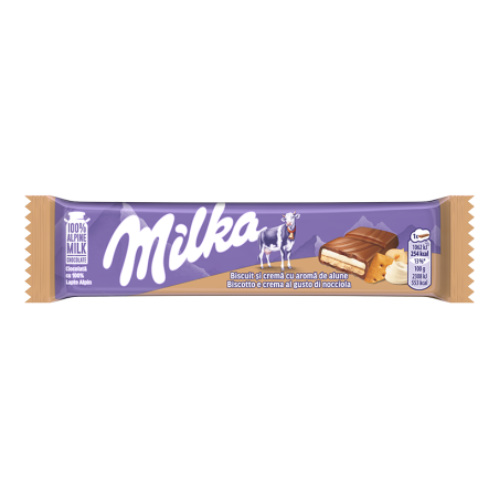 Milka Barretta Biscotto e Crema di Nocciole 46gr x 42pz